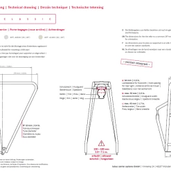 PORTE BAGAGE TUBUS FLY EVO BLACK 26-28" -Promos ÉQUIPEMENTS VELO Boutique 40000